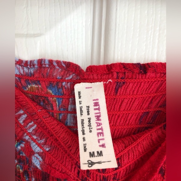 Free People Intimately Garden Party Red Maxi Dress - Picture 10 of 15